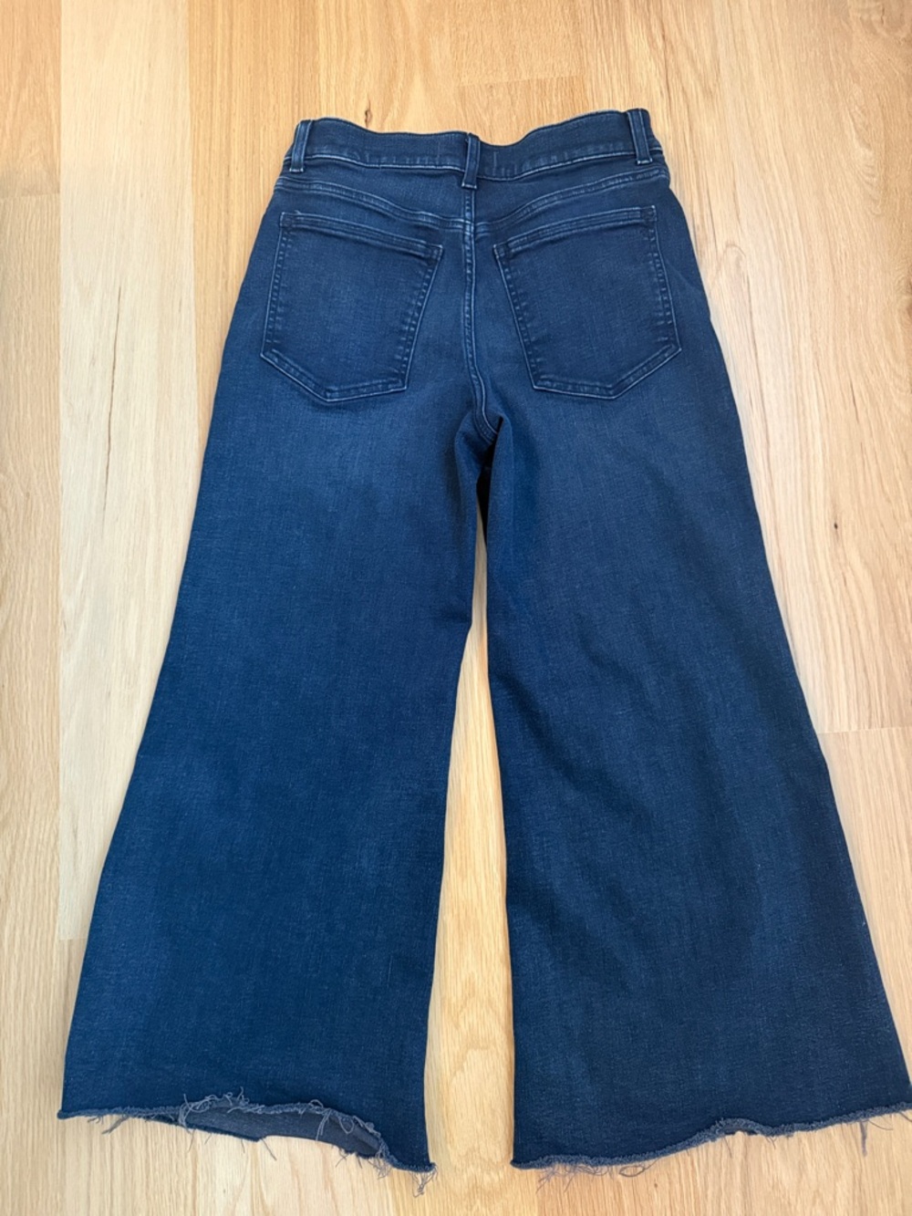 Madewell Size 28P Wide Leg High-Rise Jeans - Dark Blue - Picture 2 of 4